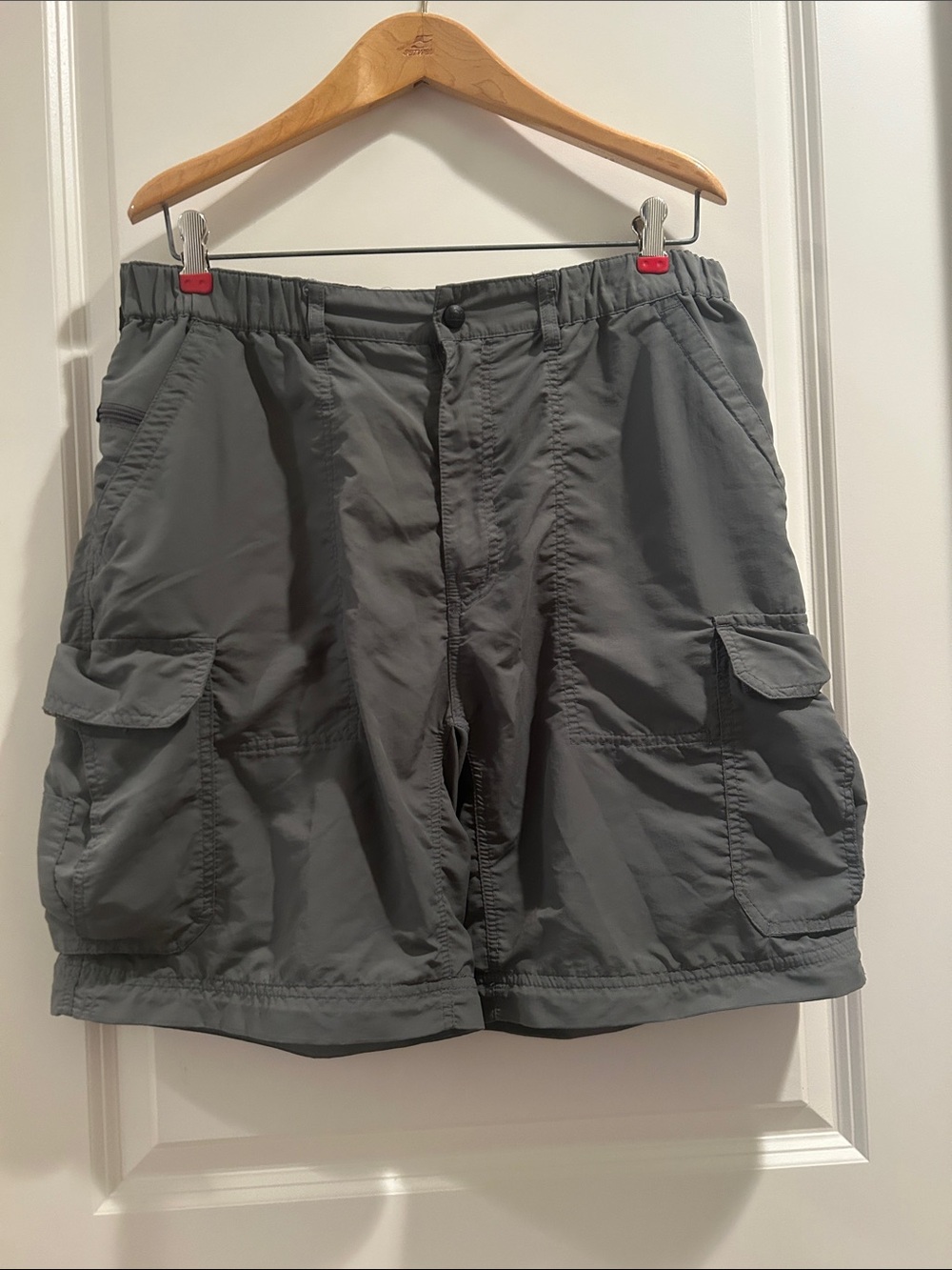 REI Men's Lightweight Nylon Cargo Utility Hiking Shorts pockets galore size 30L